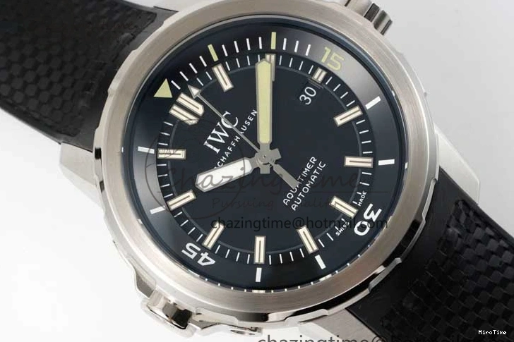 MIROTIME 0311 TechFriendly Aquatimer SS IW3290 RSF 1:1 Best Edition Black Dial on Black Rubber Strap A 7076